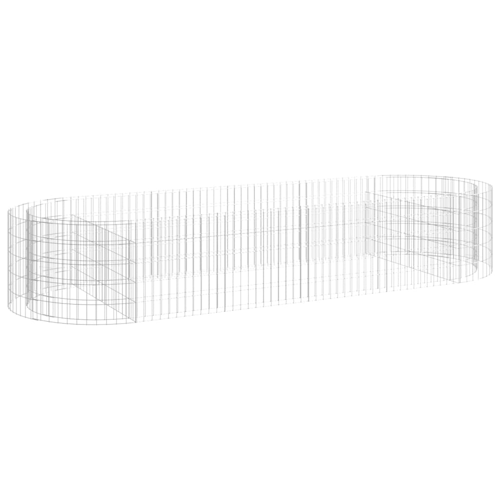 Gabbione con Letto Rialzato in Ferro Zincato 300x100x50 cm - homemem39