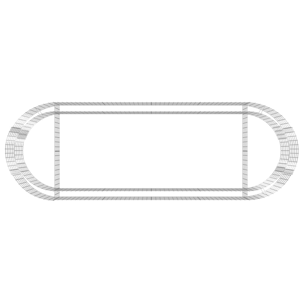 Gabbione con Letto Rialzato in Ferro Zincato 300x100x50 cm - homemem39