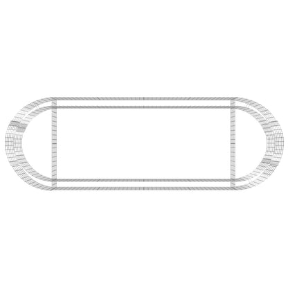 Gabbione con Letto Rialzato in Ferro Zincato 300x100x50 cm - homemem39