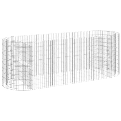 Gabbione con Letto Rialzato in Ferro Zincato 300x100x100 cm - homemem39