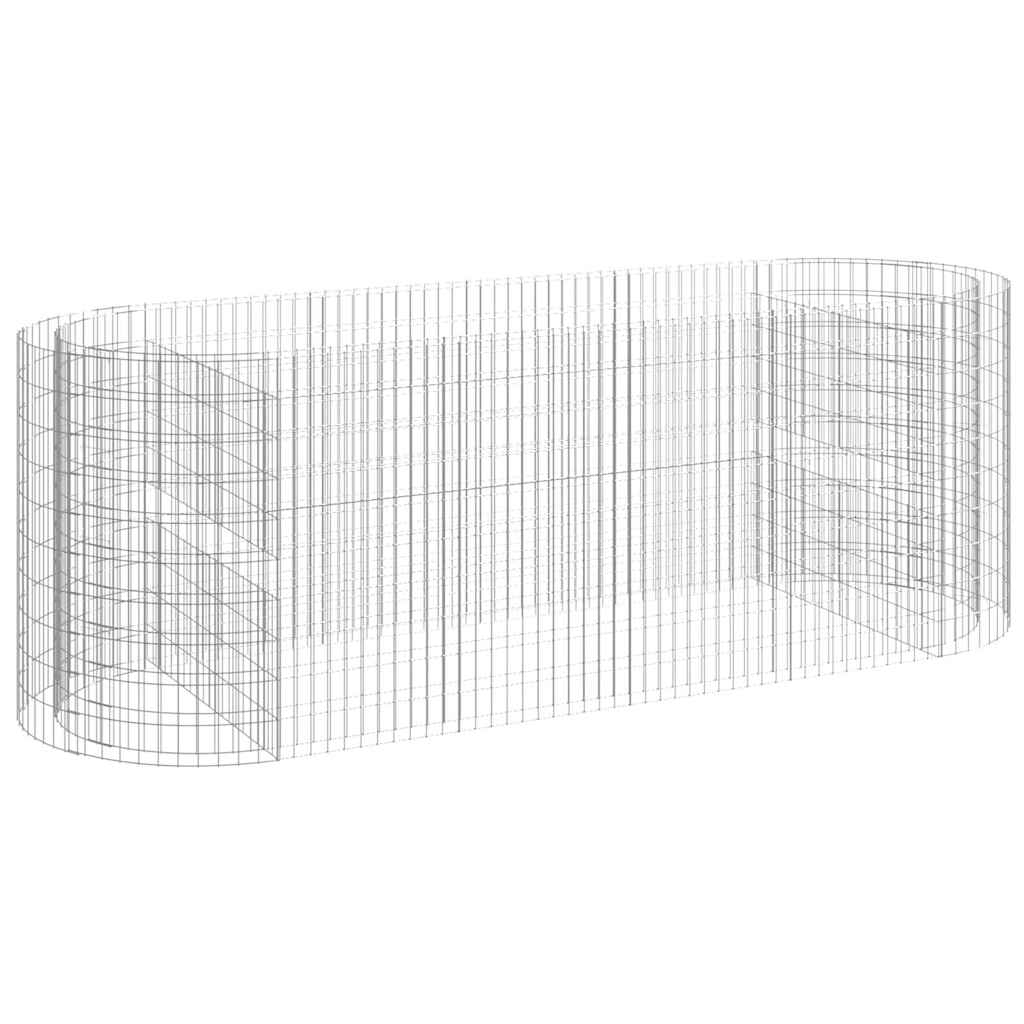 Gabbione con Letto Rialzato in Ferro Zincato 300x100x100 cm