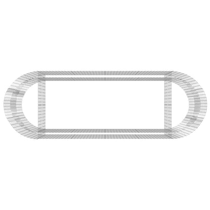 Gabbione con Letto Rialzato in Ferro Zincato 300x100x100 cm - homemem39