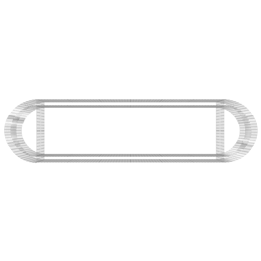 Gabbione con Letto Rialzato in Ferro Zincato 400x100x100 cm - homemem39