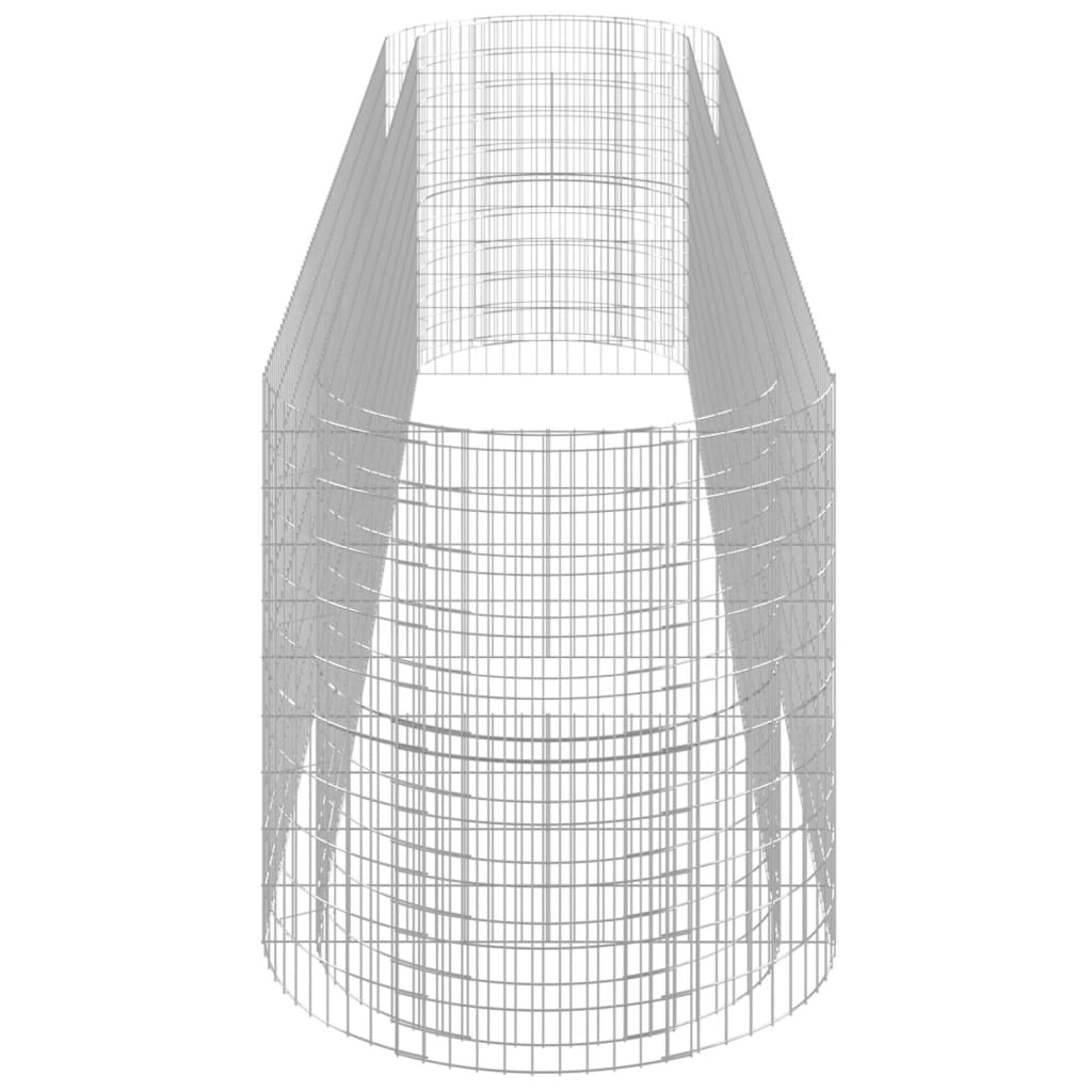 Gabbione con Letto Rialzato in Ferro Zincato 500x100x100 cm - homemem39