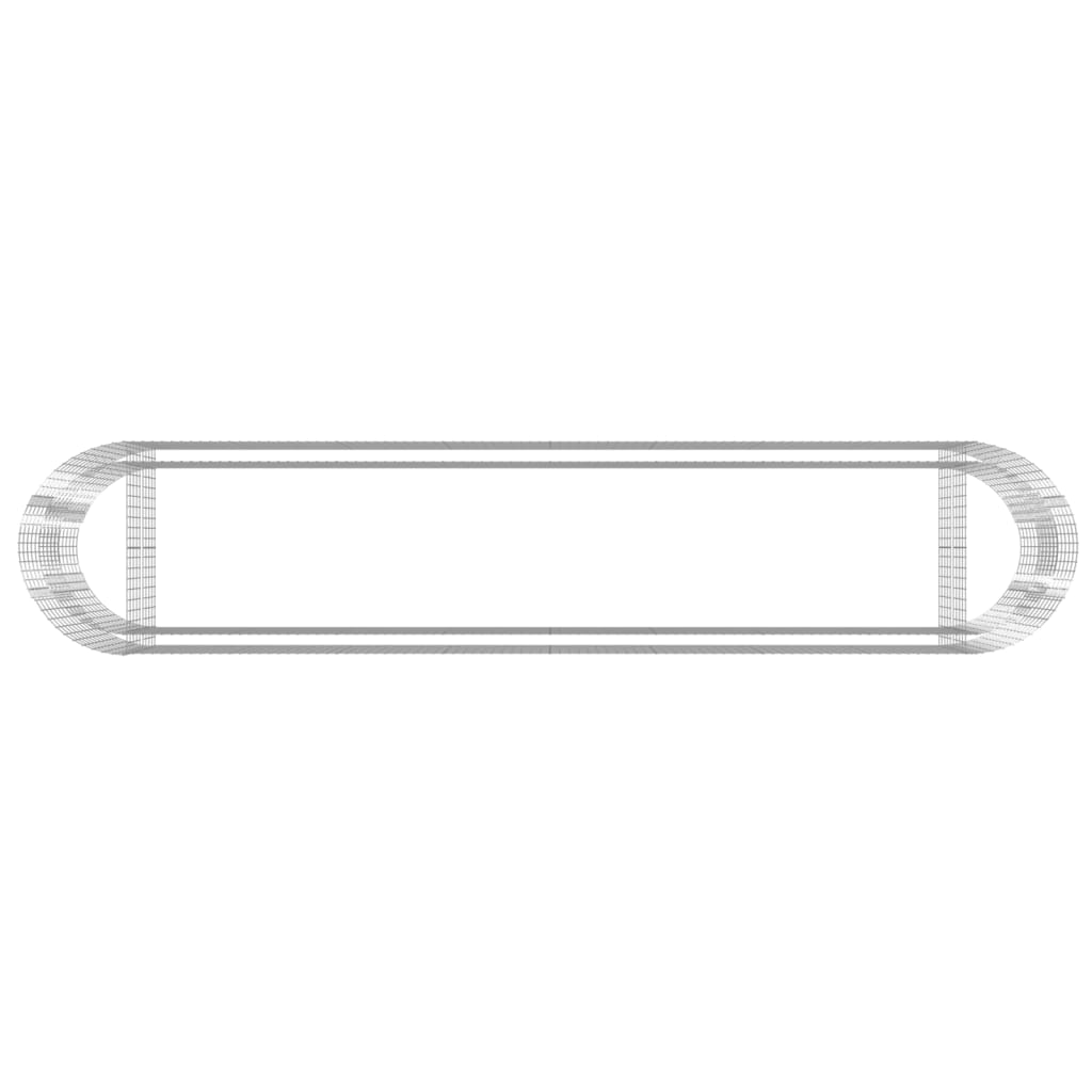 Gabbione con Letto Rialzato in Ferro Zincato 500x100x100 cm - homemem39