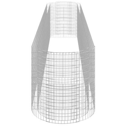 Gabbione con Letto Rialzato in Ferro Zincato 600x100x100 cm - homemem39