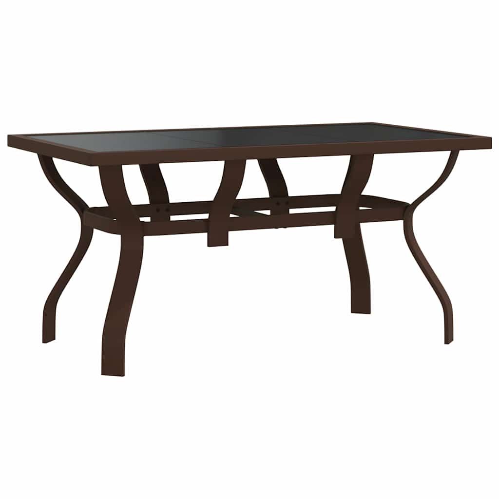 Set da Pranzo da Giardino 5 pz Marrone e Nero | homemem39