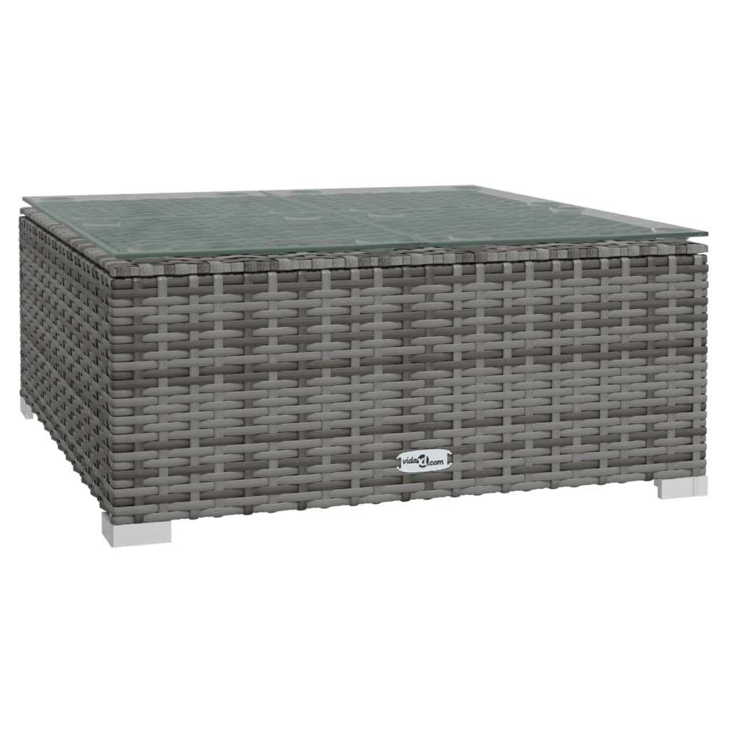 Set Divani da Giardino 12 pz con Cuscini in Polyrattan Grigio | homemem39
