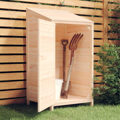Capanno da Giardino 55x52x112 cm in Legno Massello di Abete - homemem39