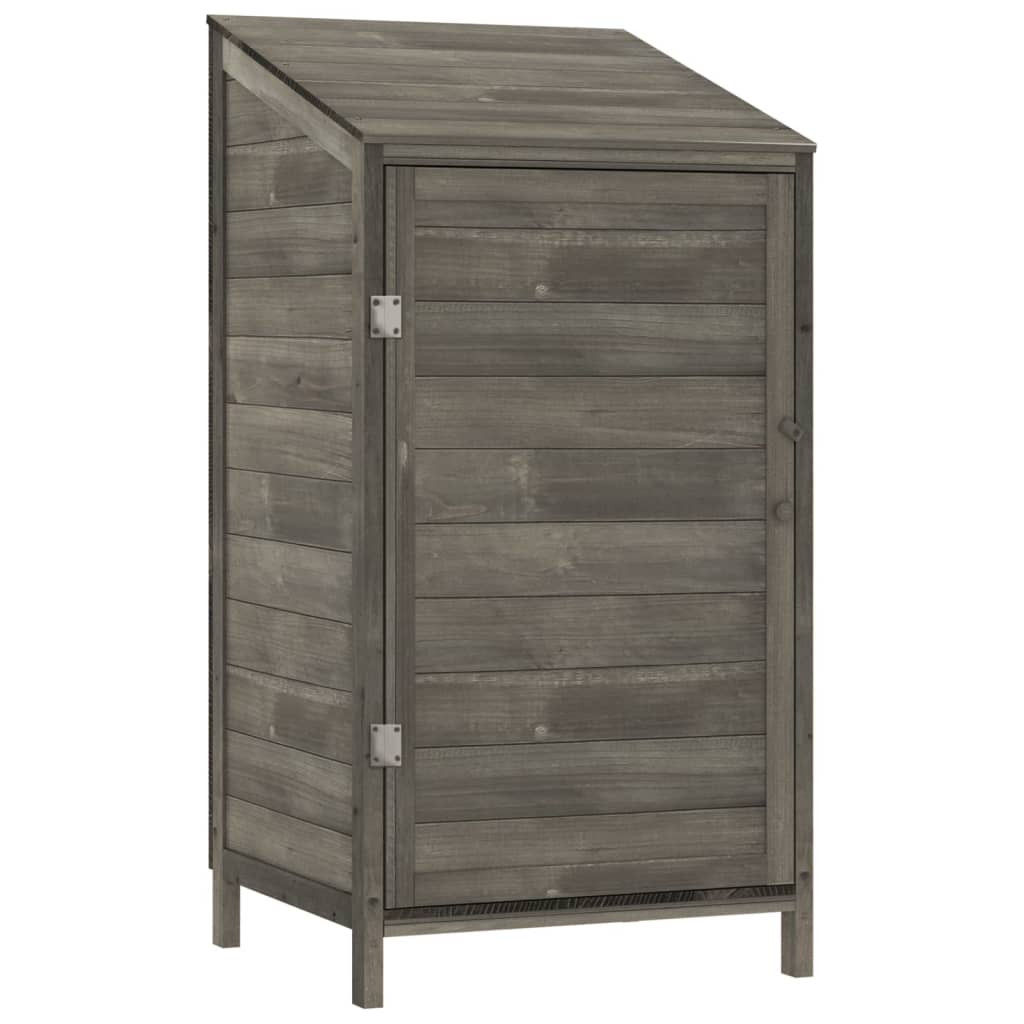 Capanno da Giardino Antracite 55x52x112 cm Legno Massello Abete - homemem39