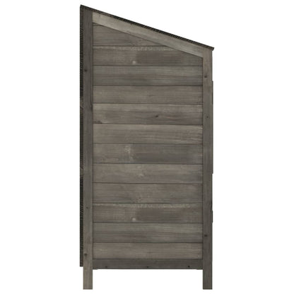 Capanno da Giardino Antracite 55x52x112 cm Legno Massello Abete - homemem39
