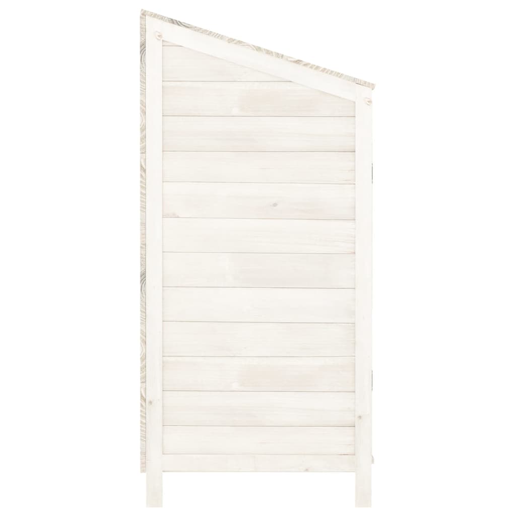 Capanno da Giardino Bianco 102x52x112cm Legno Massello di Abete | homemem39