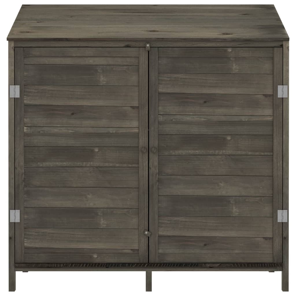 Capanno da Giardino Antracite 102x52x112cm Legno Massello Abete | homemem39