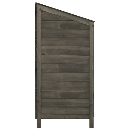 Capanno da Giardino Antracite 102x52x112cm Legno Massello Abete | homemem39