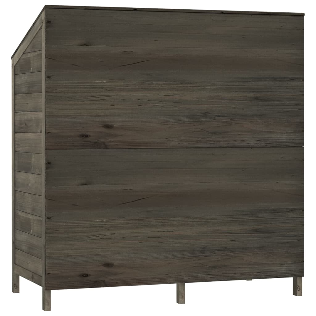 Capanno da Giardino Antracite 102x52x112cm Legno Massello Abete | homemem39