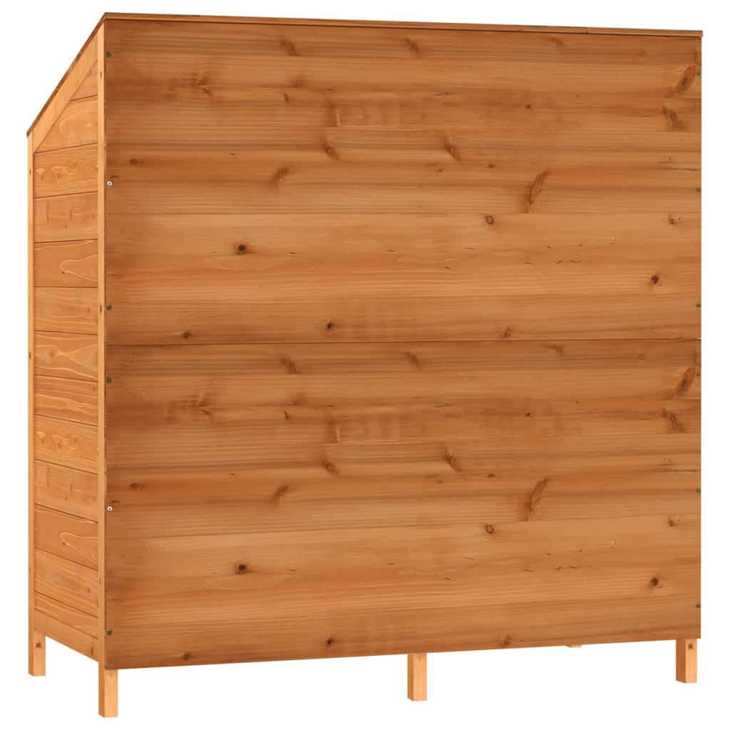 Capanno da Giardino Marrone 102x52x112 cm Legno Massello Abete