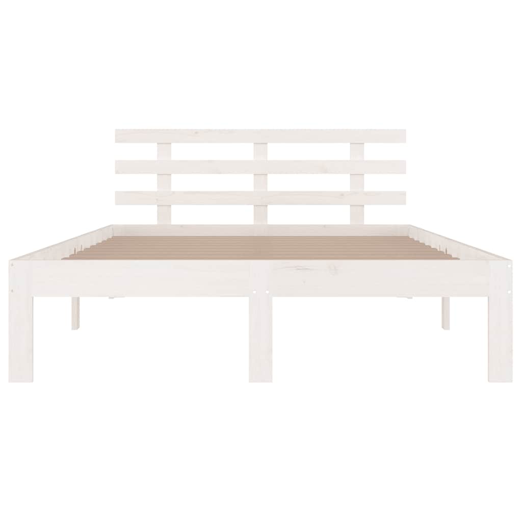 Giroletto Bianco in Legno Massello 150x200 cm King Size | homemem39