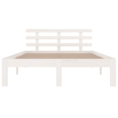 Giroletto Bianco in Legno Massello 150x200 cm King Size | homemem39