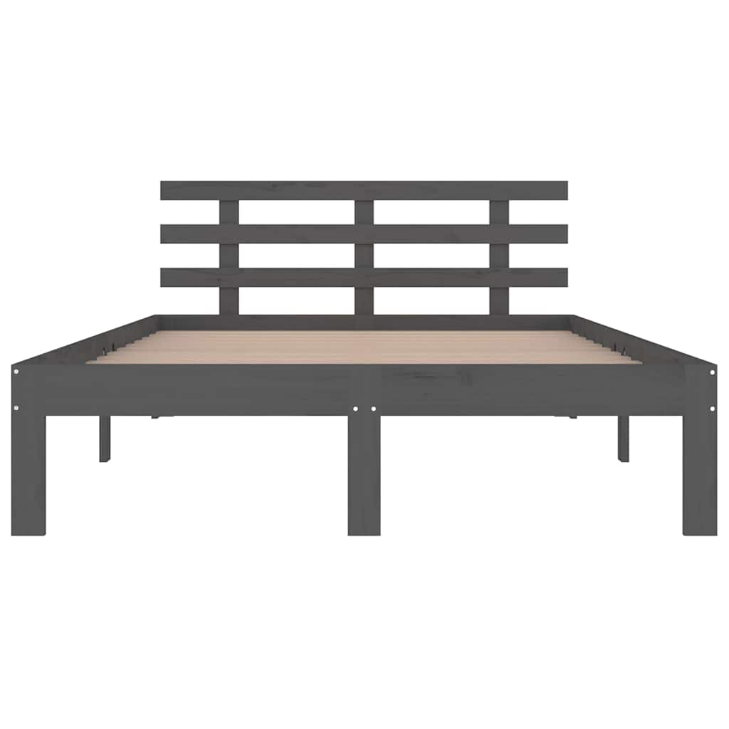 Giroletto Grigio in Legno Massello 150x200 cm King Size | homemem39