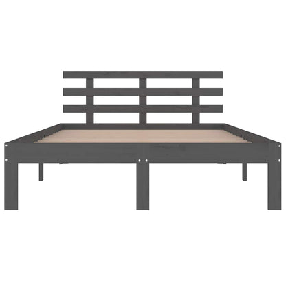 Giroletto Grigio in Legno Massello 150x200 cm King Size | homemem39