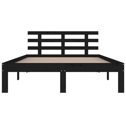 Giroletto Nero in Legno Massello 200x200 cm | homemem39