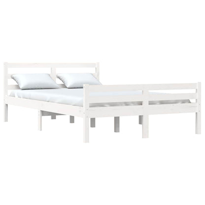 Giroletto Bianco in Legno Massello 135x190 cm Double | homemem39