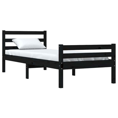 Giroletto Nero in Legno Massello 100x200 cm | homemem39