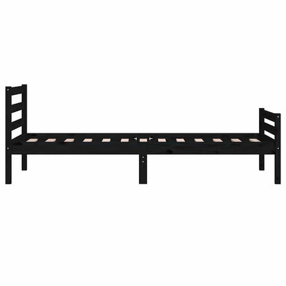 Giroletto Nero in Legno Massello 100x200 cm | homemem39