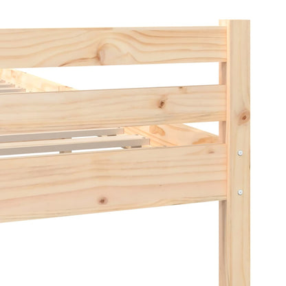 Giroletto senza Materasso Ambrato in Legno Massello 140x200 cm - homemem39