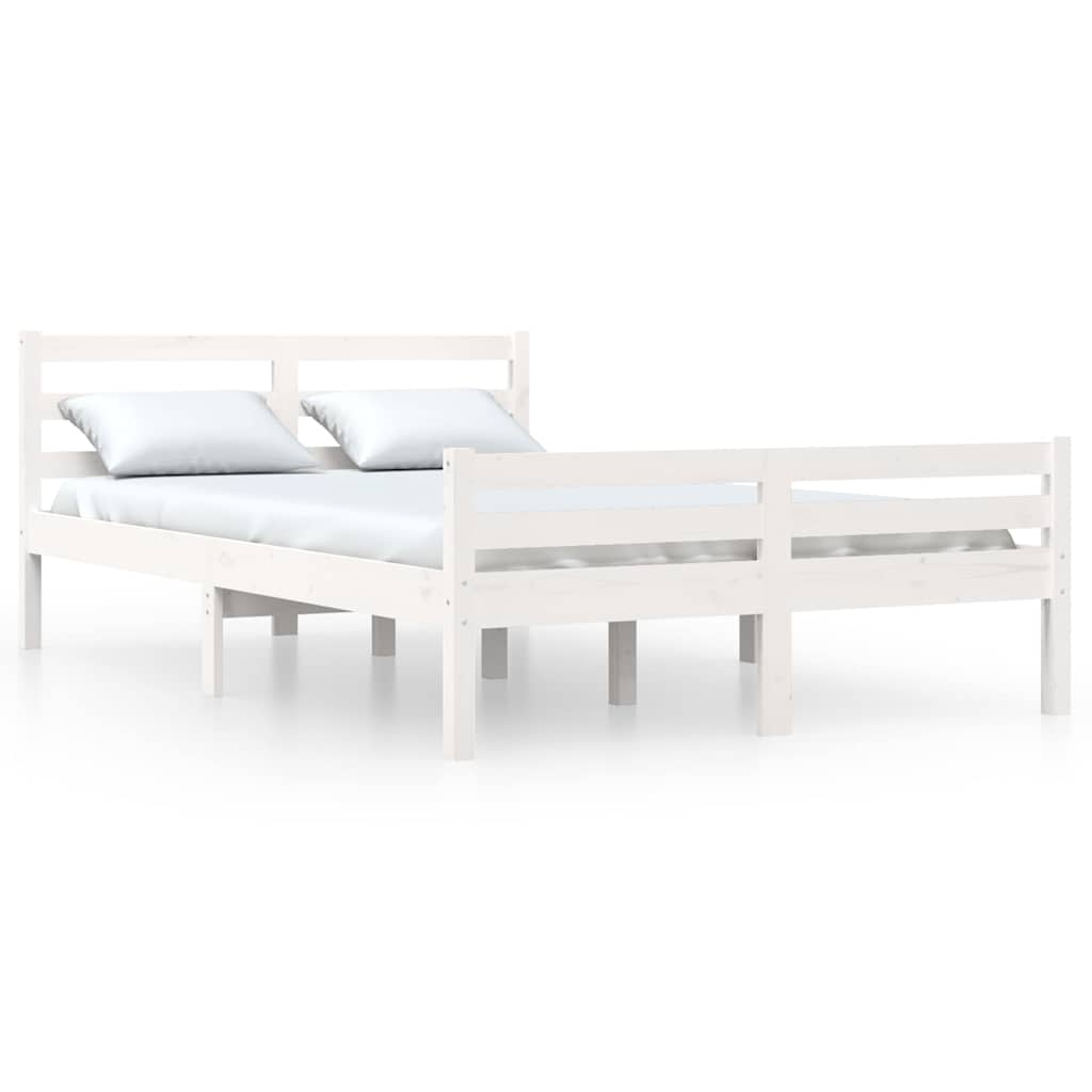 Giroletto Bianco in Legno Massello 140x200 cm | homemem39