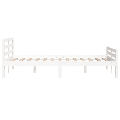 Giroletto Bianco in Legno Massello 140x200 cm | homemem39