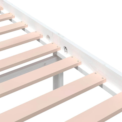 Giroletto Bianco in Legno Massello 140x200 cm | homemem39