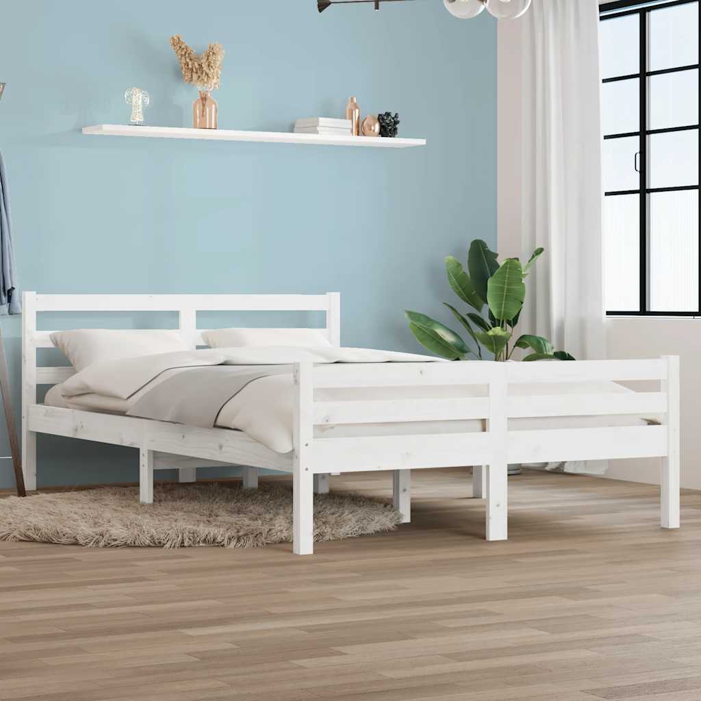 Giroletto Bianco in Legno Massello 140x200 cm | homemem39
