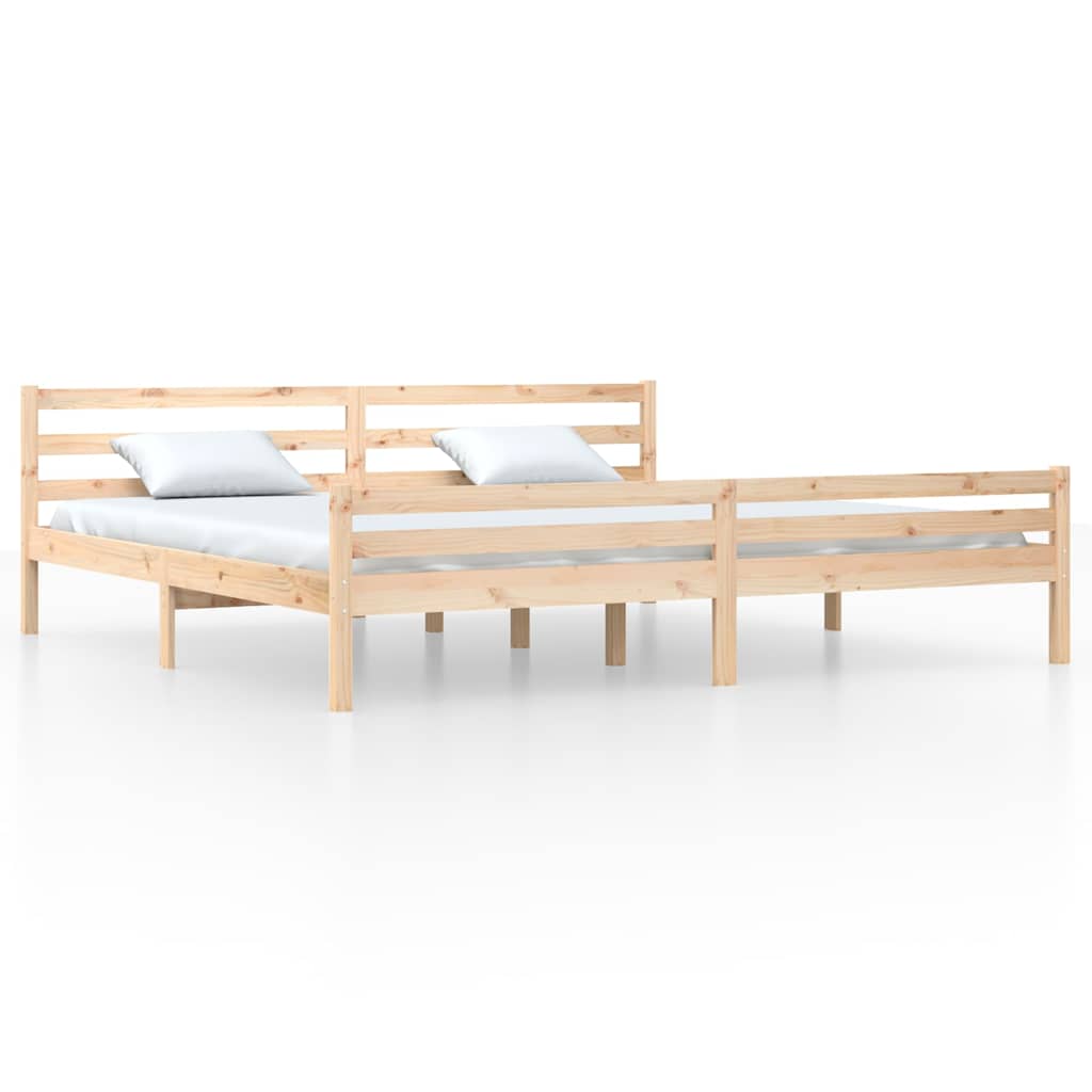 Giroletto senza Materasso in Legno Massello 200x200 cm | homemem39