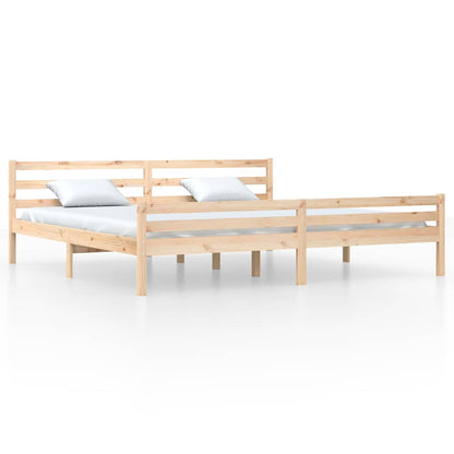 Giroletto senza Materasso in Legno Massello 200x200 cm | homemem39
