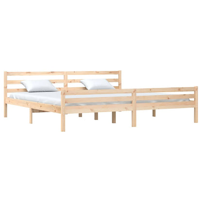 Giroletto senza Materasso in Legno Massello 200x200 cm | homemem39