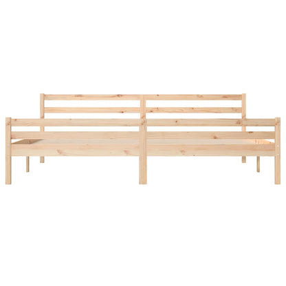 Giroletto senza Materasso in Legno Massello 200x200 cm | homemem39