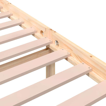 Giroletto senza Materasso in Legno Massello 200x200 cm | homemem39