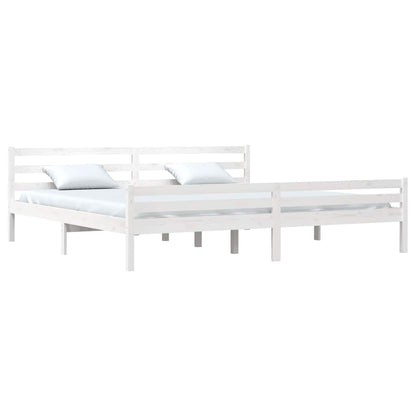 Giroletto Bianco in Legno Massello 200x200 cm | homemem39