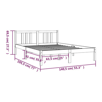 Giroletto in Legno Massello 135x190 cm Double | homemem39