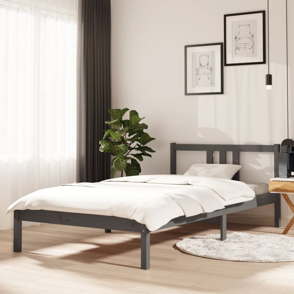 Giroletto Grigio in Legno Massello 100x200 cm | homemem39