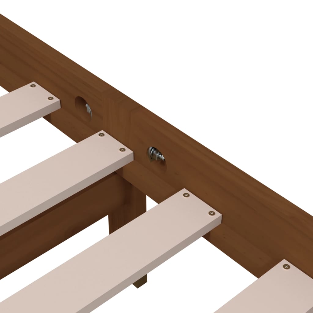 Giroletto senza Materasso Ambra in Legno Massello 100x200 cm | homemem39