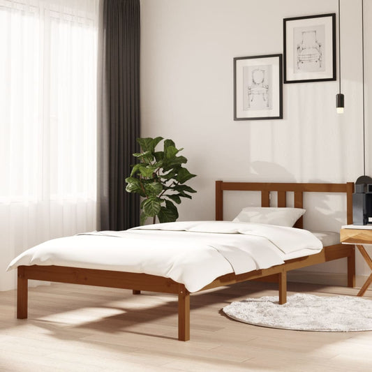 Giroletto senza Materasso Ambra in Legno Massello 100x200 cm | homemem39