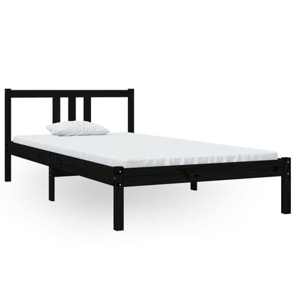 Giroletto Nero in Legno Massello 100x200 cm | homemem39