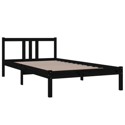 Giroletto Nero in Legno Massello 100x200 cm | homemem39