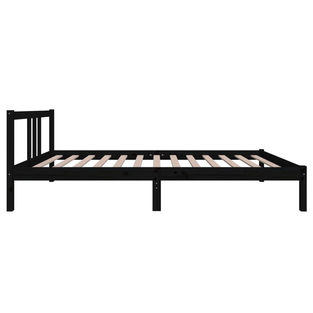 Giroletto Nero in Legno Massello 100x200 cm | homemem39