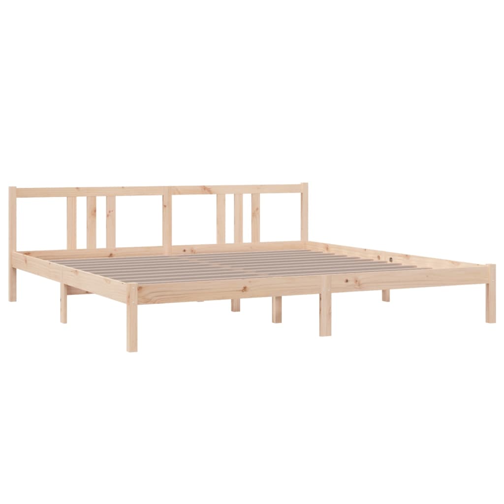 Giroletto senza Materasso in Legno Massello 200x200 cm | homemem39