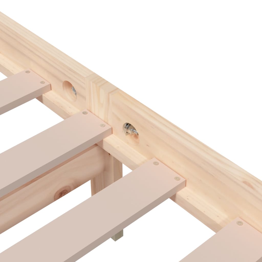 Giroletto senza Materasso in Legno Massello 200x200 cm | homemem39