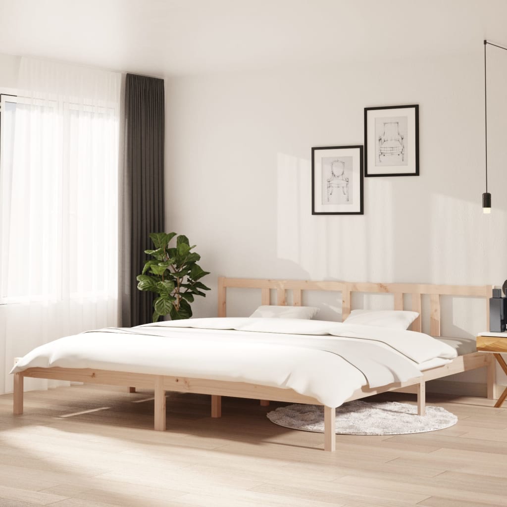 Giroletto senza Materasso in Legno Massello 200x200 cm | homemem39