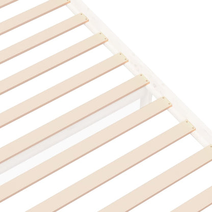 Giroletto Bianco in Legno Massello 75x190 cm Small Single - homemem39